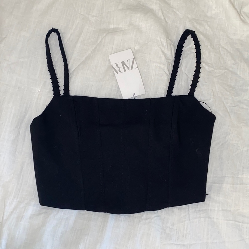 Zara structured corset top